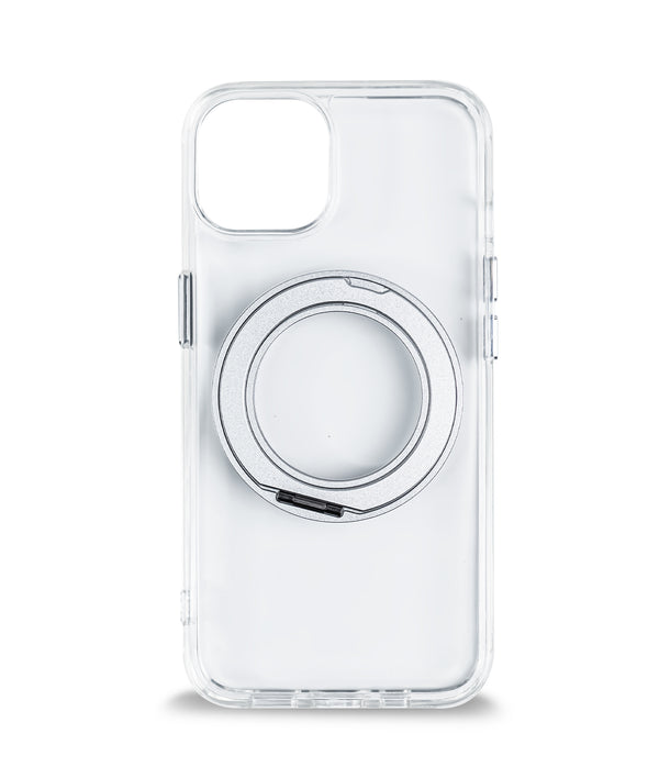iPhone 14 Back Cover Case | 360 Kickstand Mag-X - Clear