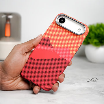 iPhone 17 Air Back Cover Case | Carbon Fiber Mag-X - Mountain Peak Orange