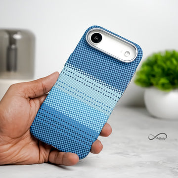 iPhone 17 Air Back Cover Case | Carbon Fiber Mag-X - Moonrise Blue