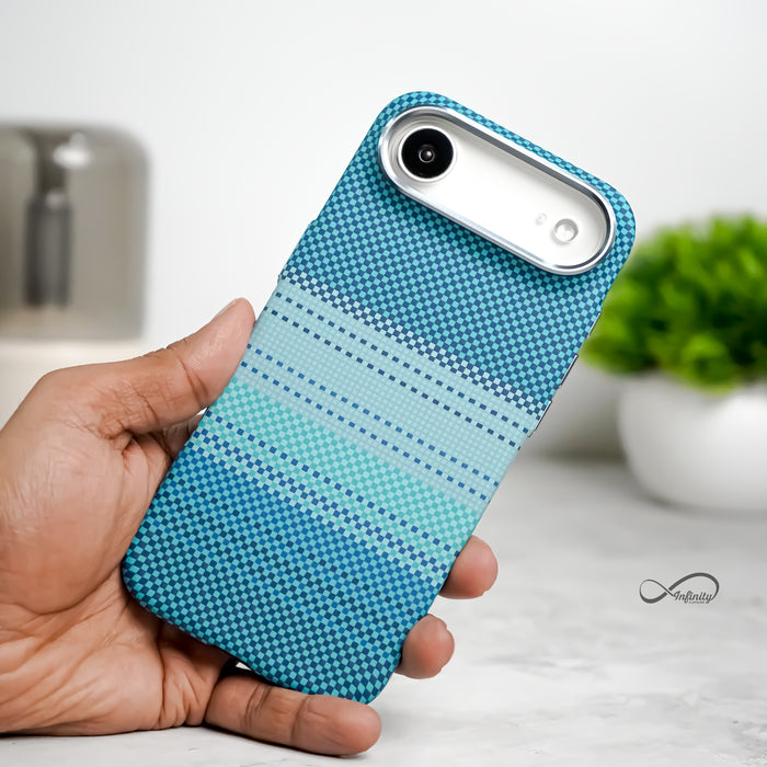 iPhone 17 Air Back Cover Case | Carbon Fiber Mag-X - Moonrise Green