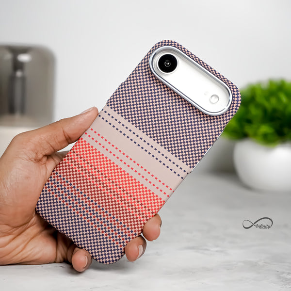 iPhone 17 Air Back Cover Case | Carbon Fiber Mag-X - Sunset Gray