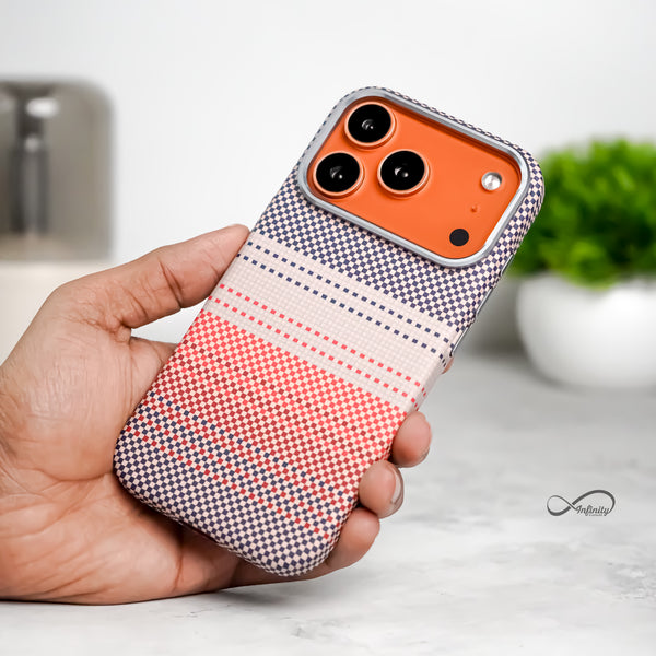 iPhone 17 Pro Max Back Cover Case | Carbon Fiber Mag-X - Sunset Gray