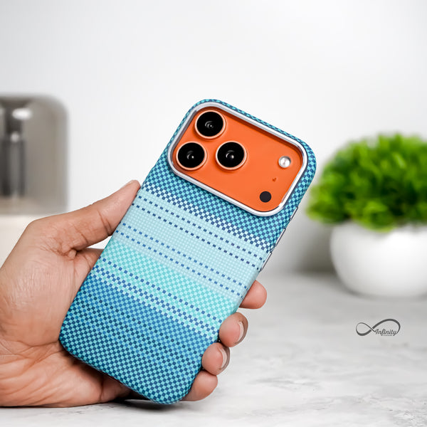 iPhone 17 Pro Back Cover Case | Carbon Fiber Mag-X - Moonrise Green