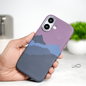 iPhone 17 Back Cover Case | Carbon Fiber Mag-X - Mountain Peak Purple
