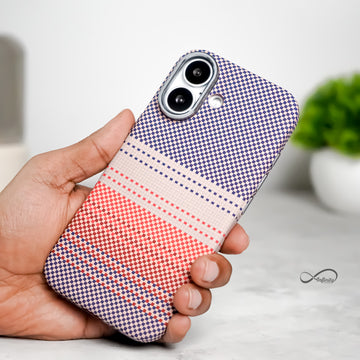 iPhone 17 Back Cover Case | Carbon Fiber Mag-X - Sunset Gray
