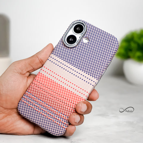 iPhone 17 Back Cover Case | Carbon Fiber Mag-X - Sunset Gray