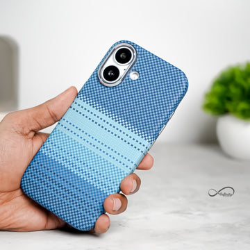 iPhone 17 Back Cover Case | Carbon Fiber Mag-X - Moonrise Blue