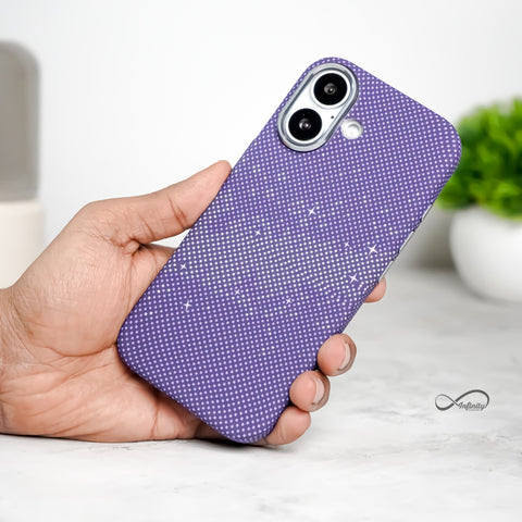 iPhone 17 Back Cover Case | Carbon Fiber Mag-X - Galaxy Purple