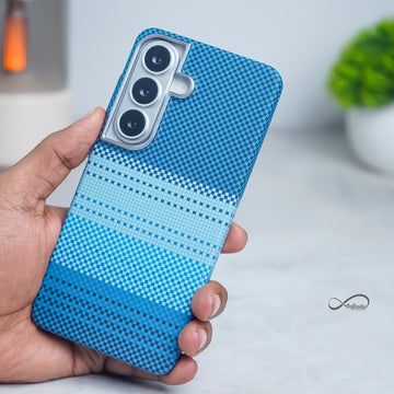 Samsung Galaxy S26 Back Cover Case | Carbon Fiber Mag-X - Moonrise Blue