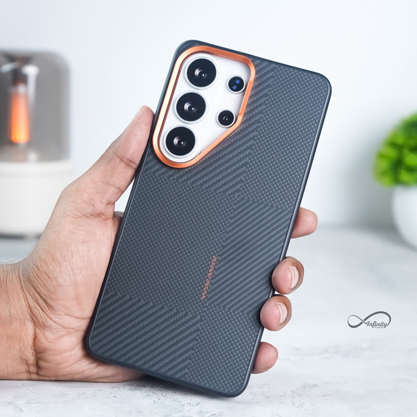 Samsung Galaxy S26 Ultra Back Cover Case | Carbon Pro Mag-X - Orange