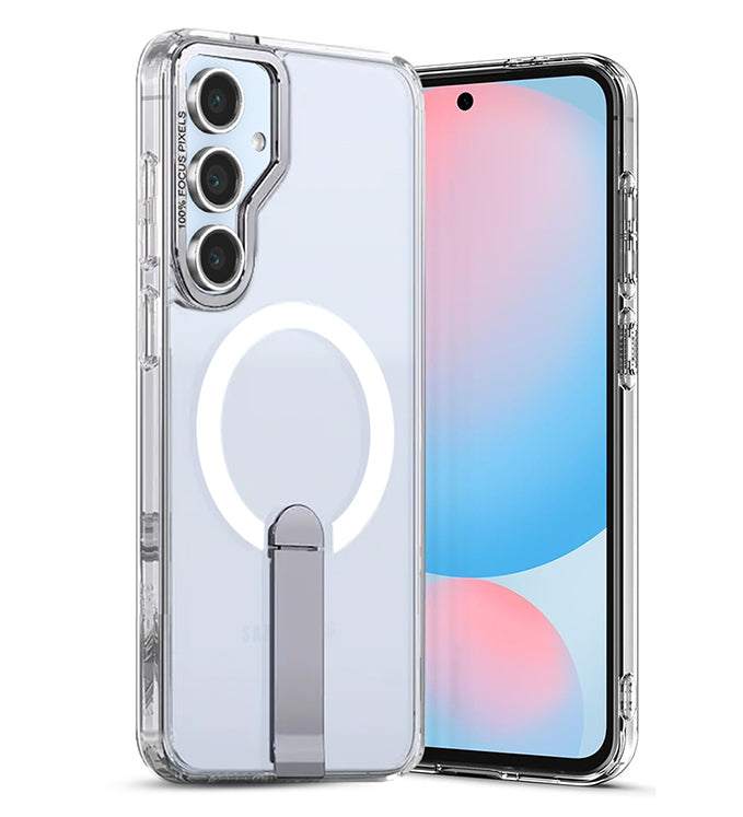Samsung Galaxy S25 FE Back Cover Case | Mag X With Kick Stand - Clear