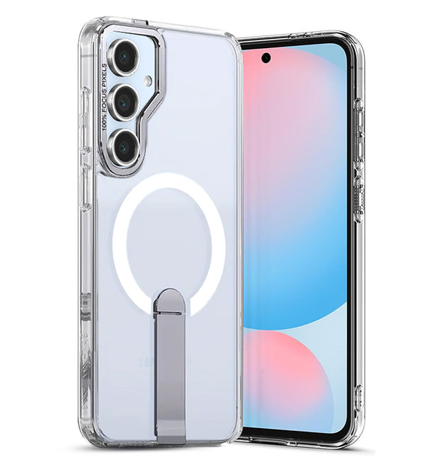 Samsung Galaxy S25 FE Back Cover Case | Mag X With Kick Stand - Clear