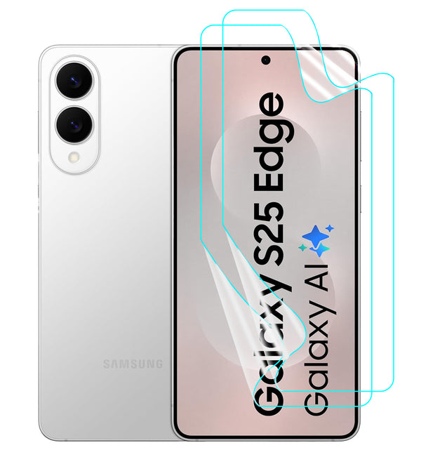Samsung Galaxy S25 Edge Screen Protector Guard [Clear] | Easy Do Film - 2 Pack [NOT TEMPERED GLASS]
