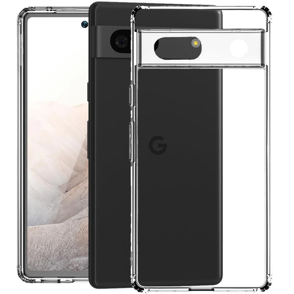 Google Pixel 7a Back Cover Case | Frosted - Crystal Clear