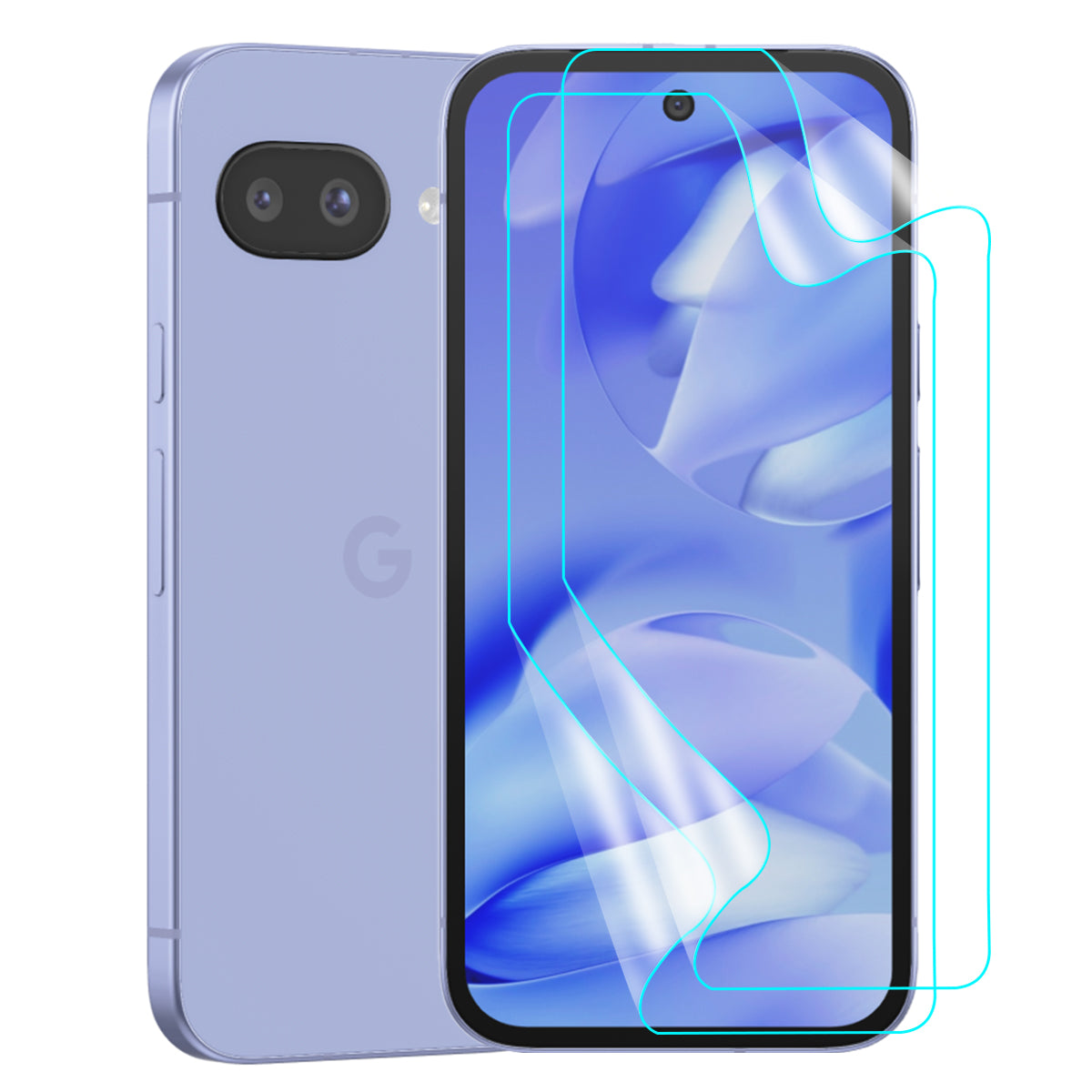 Google Pixel 9A Screen Protector Guard [Clear] | Easy Do Film - 2 Pack [NOT TEMPERED GLASS]