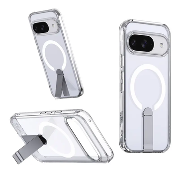 Google Pixel 9 Pro Back Cover Case | Mag X With Kick Stand - Clear