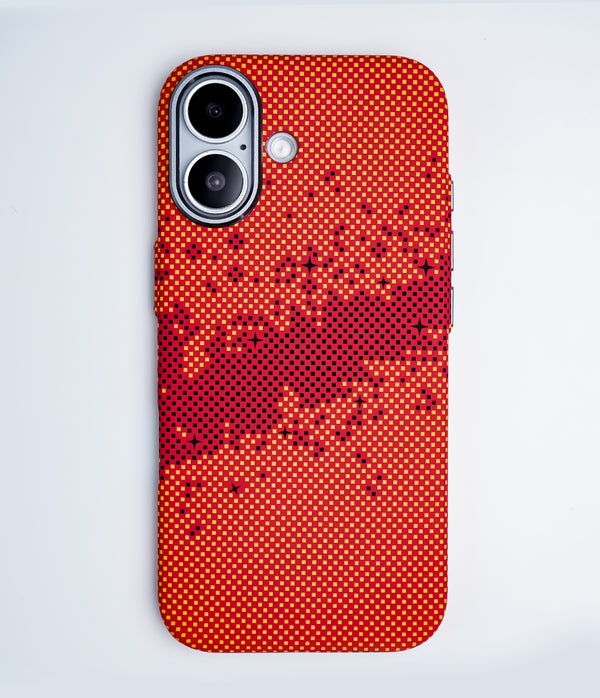 iPhone 17 Back Cover Case | Carbon Fiber Mag-X - Galaxy Orange