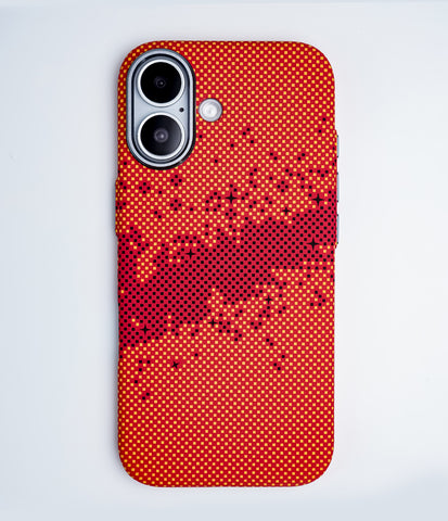 iPhone 17 Back Cover Case | Carbon Fiber Mag-X - Galaxy Orange