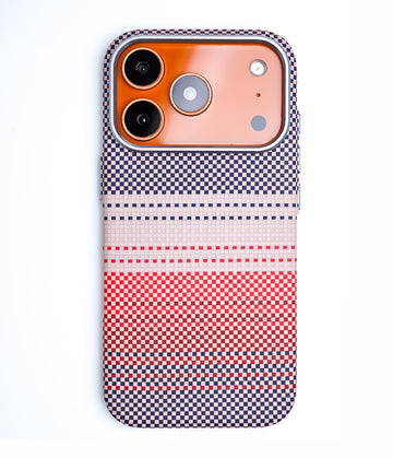 iPhone 17 Pro Back Cover Case | Carbon Fiber Mag-X - Sunset Gray