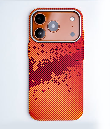 iPhone 17 Pro Back Cover Case | Carbon Fiber Mag-X - Galaxy Orange