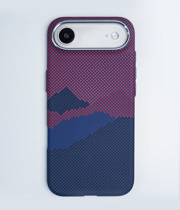 iPhone 17 Air Back Cover Case | Carbon Fiber Mag-X - Mountain Peak Red