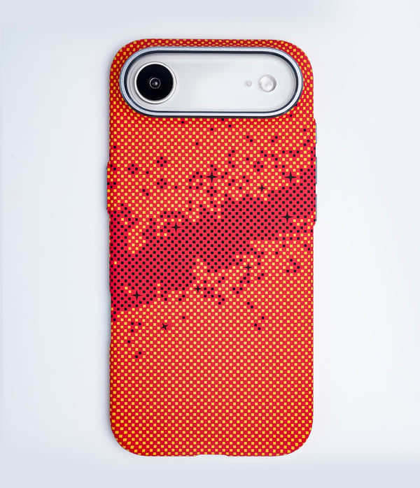 iPhone 17 Air Back Cover Case | Carbon Fiber Mag-X - Galaxy Orange