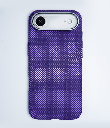 iPhone 17 Air Back Cover Case | Carbon Fiber Mag-X - Galaxy Purple