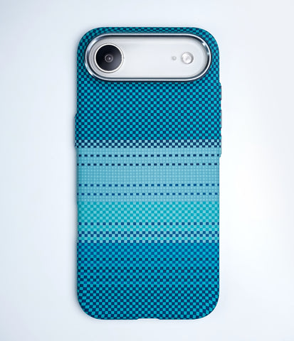 iPhone 17 Air Back Cover Case | Carbon Fiber Mag-X - Moonrise Blue