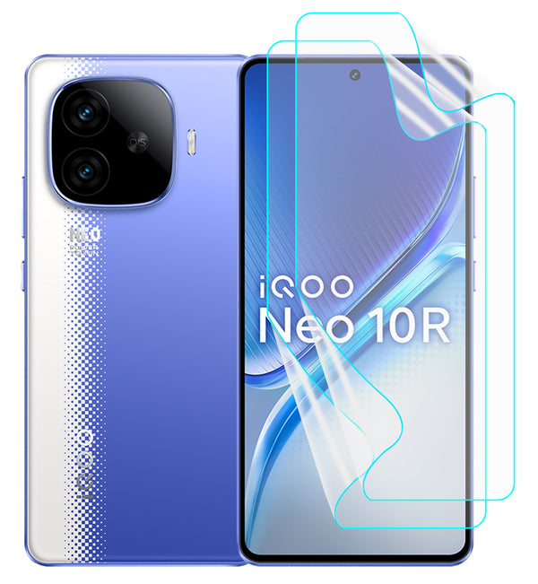 IQOO Neo 10R Screen Protector Guard [Matte Clear] | Easy Do Film - 2 Pack [NOT TEMPERED GLASS]