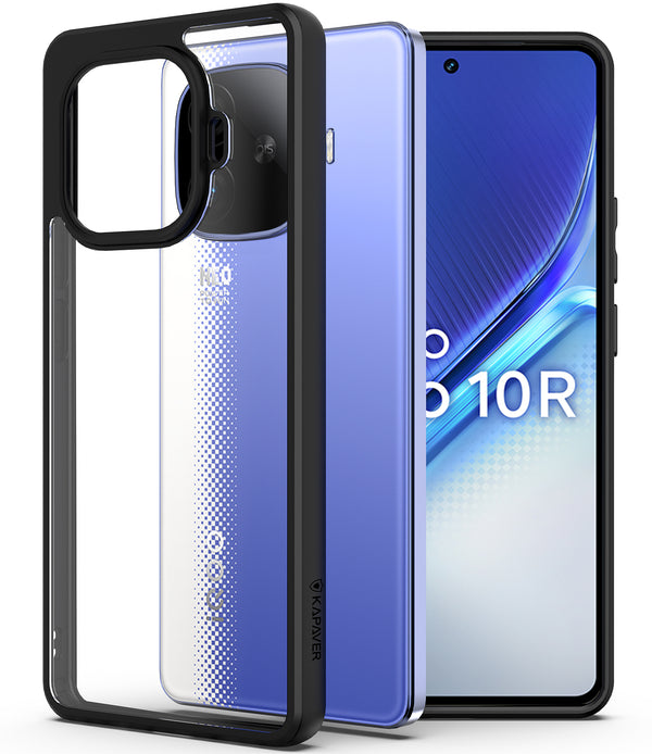 IQOO Neo 10R Back Cover Case | Hybrid - Black