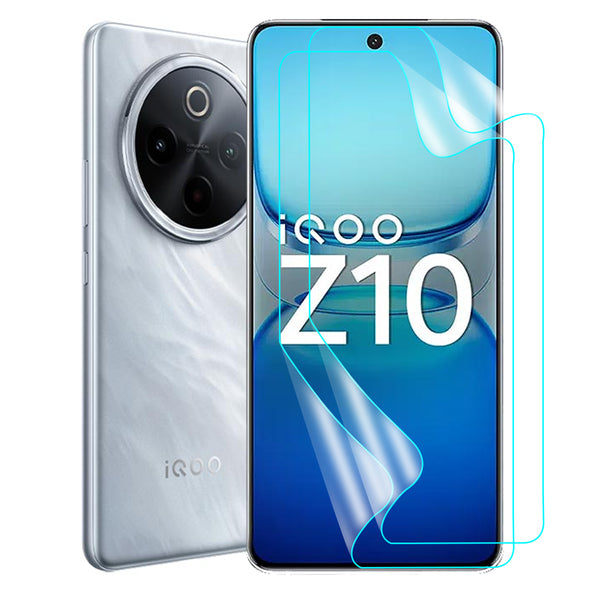 IQOO Z10 / VIVO T4 5G Screen Protector Guard [Clear] | Easy Do Film - 2 Pack [NOT TEMPERED GLASS]