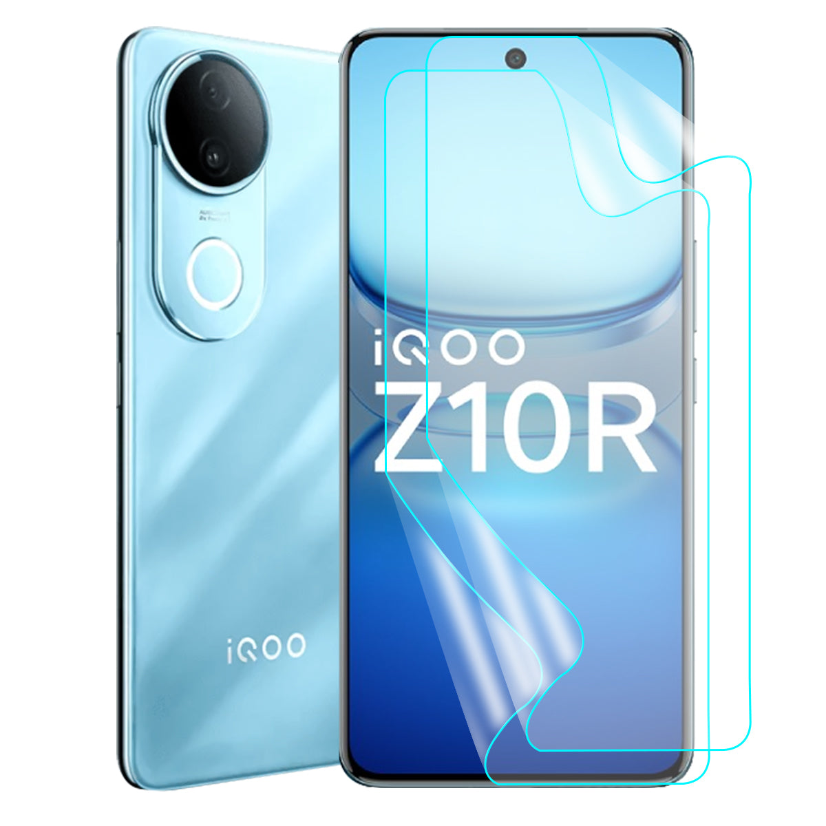 IQOO Z10R / VIVO V50 Screen Protector Guard [Matte Clear] | Easy Do Film - 2 Pack [NOT TEMPERED GLASS]