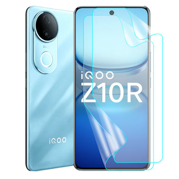 IQOO Z10R / VIVO V50 Screen Protector Guard [Matte Clear] | Easy Do Film - 2 Pack [NOT TEMPERED GLASS]