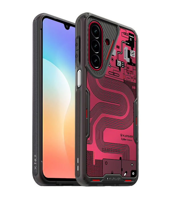 Samsung Galaxy M47 5G / F70 Pro 5G / A27 5G Back Cover Case | CyBer-i Edition iON-X - Smoke Black