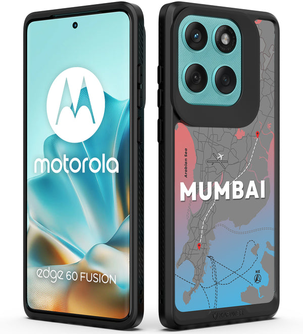 Motorola Edge 60 Fusion Back Cover Case | GPS Edition (Mumbai) Impulse - Black