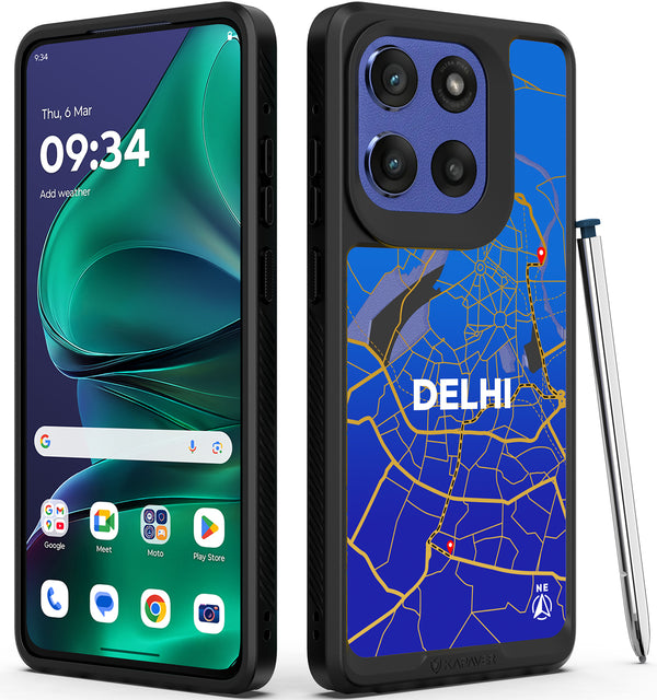 Motorola Edge 60 Stylus Back Cover Case | GPS Edition (Delhi) Mag X - Black