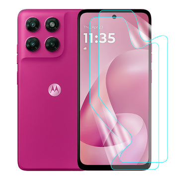 Motorola G77 Power Screen Protector Guard [Matte Clear] | Easy Do Film - 2 Pack [NOT TEMPERED GLASS]