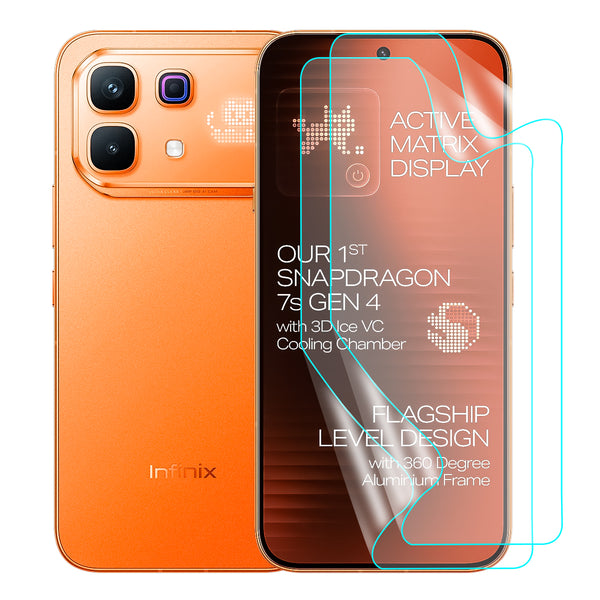 Infinix Note 60 Pro Screen Protector Guard [Matte Clear] | Easy Do Film - 2 Pack [NOT TEMPERED GLASS]
