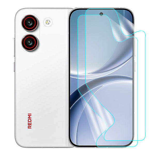 Redmi Turbo 5 Screen Protector Guard [Matte Clear] | Easy Do Film - 2 Pack [NOT TEMPERED GLASS]