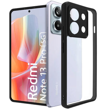 Redmi Note 13 Pro 5G / Poco X6 5G Back Cover Case | Hybrid - Black