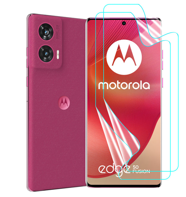Moto Edge 50 Fusion Screen Protector Guard [Clear] | Easy Do Film - 2 Pack [NOT TEMPERED GLASS]