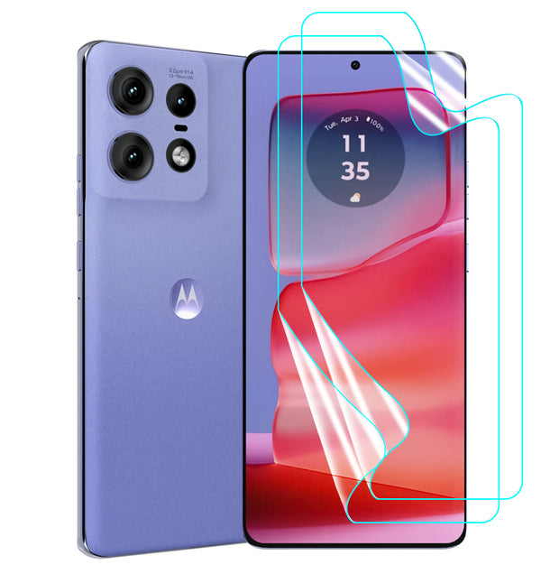 Moto Edge 50 Pro Screen Protector Guard [Clear] | Easy Do Film - 2 Pack [NOT TEMPERED GLASS]