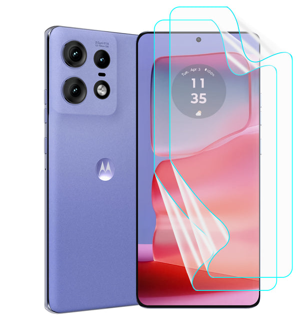 Moto Edge 50 Pro Screen Protector Guard [Matte Clear] | Easy Do Film - 2 Pack [NOT TEMPERED GLASS]