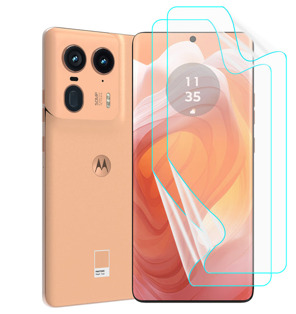 Moto Edge 50 Ultra Screen Protector Guard [Matte Clear] | Easy Do Film - 2 Pack [NOT TEMPERED GLASS]