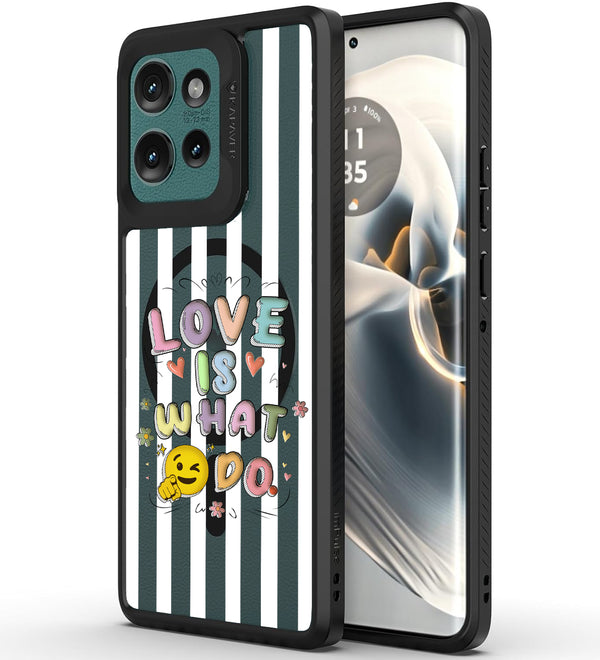 Moto Edge 50 Back Cover Case | (LWYD) Mag X - Black