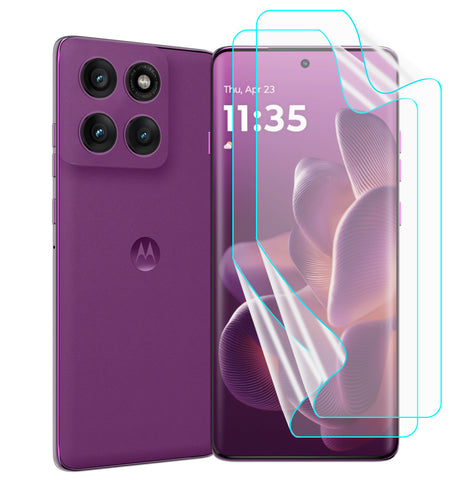 Moto Edge 60 Pro Screen Protector Guard [Matte Clear] | Easy Do Film - 2 Pack [NOT TEMPERED GLASS]