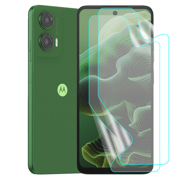 Moto G35 Screen Protector Guard [Matte Clear] | Easy Do Film - 2 Pack [NOT TEMPERED GLASS]
