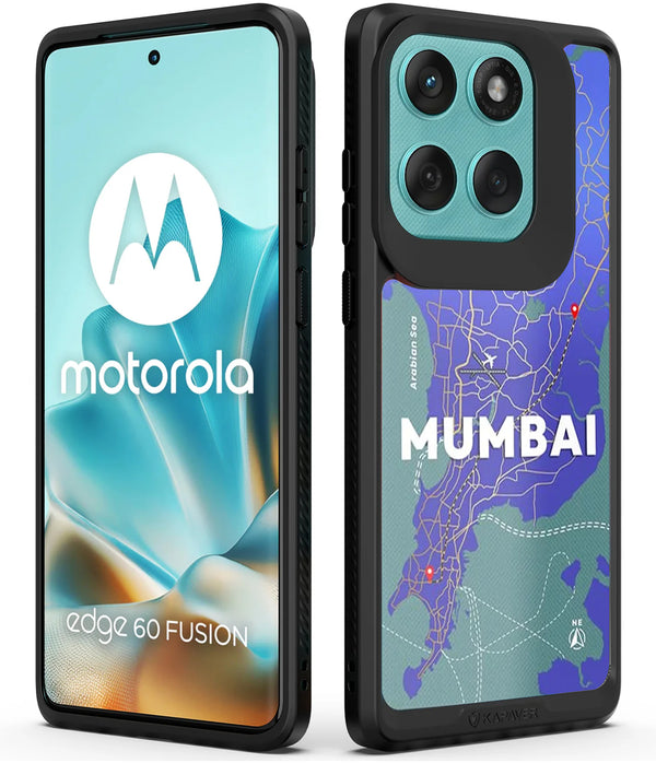 Motorola Edge 60 Fusion Back Cover Case | GPS Edition (Mumbai) Impulse - Black