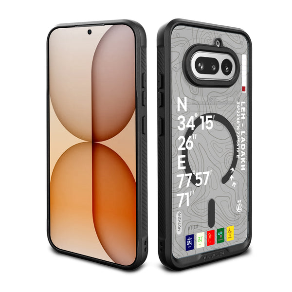 Nothing Phone 4a Back Cover Case | GPS Edition (Leh-Ladakh) Mag X - Black