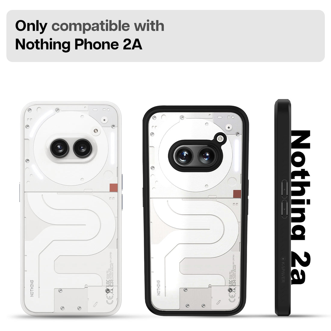 Nothing Phone 2a Back Cover Case | Impulse - Black